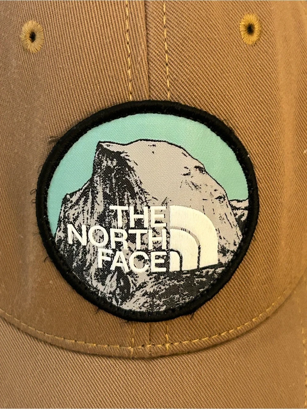 The North Face Tan & Black Mesh Trucker Cap